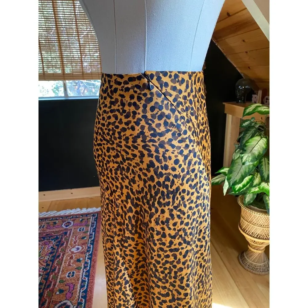 & Other Stories Midi Skirt Leopard Cheetah - Picture 4 of 6
